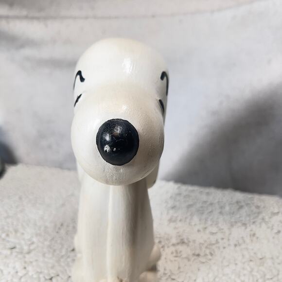 Peanuts Snoopy Vintage Hand Painted Ceramic RARE 1968 Shultz Charlie Brown - Picture 4 of 12